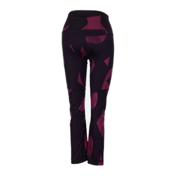 Lululemon All Sport Crop Leggings Size 4 Back Spin Stroke Dashing Purple Black - Picture 2 of 8